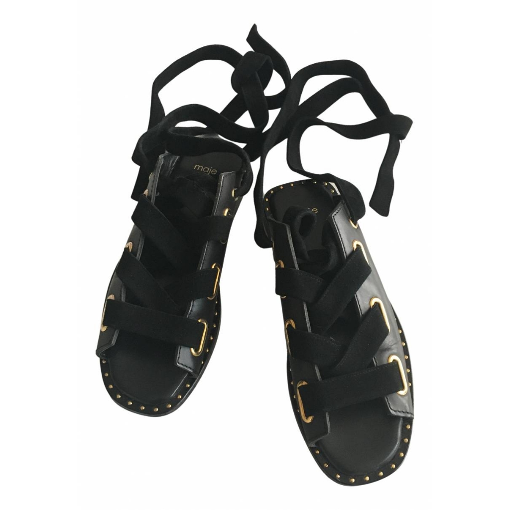 Maje Tie Up Sandals
